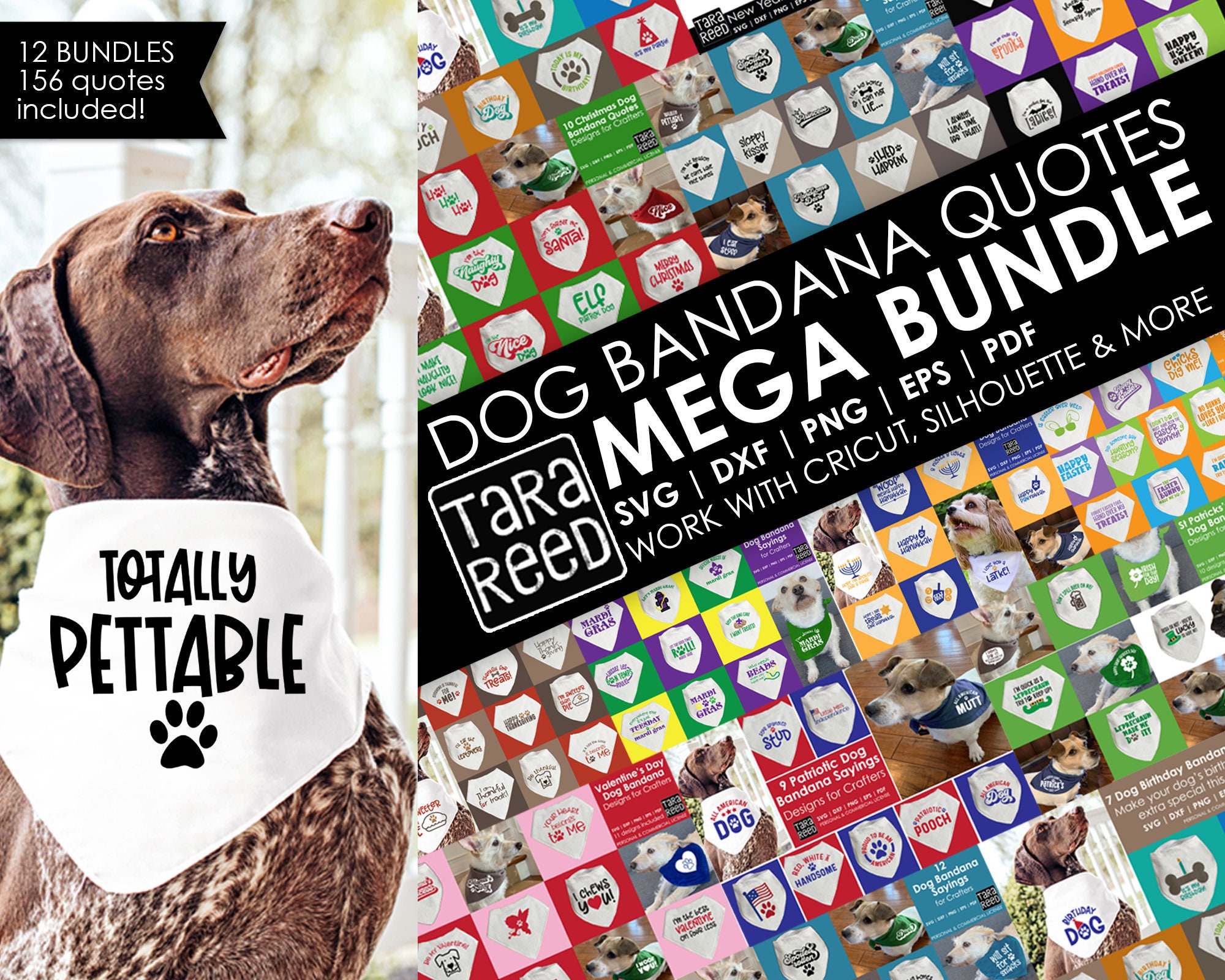 The MEGA Bundle of Dog Bandana Quotes