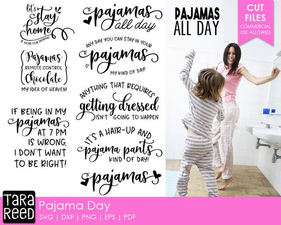 Download Pajama Day Pajama Svg And Cut Files For Crafters Etsy