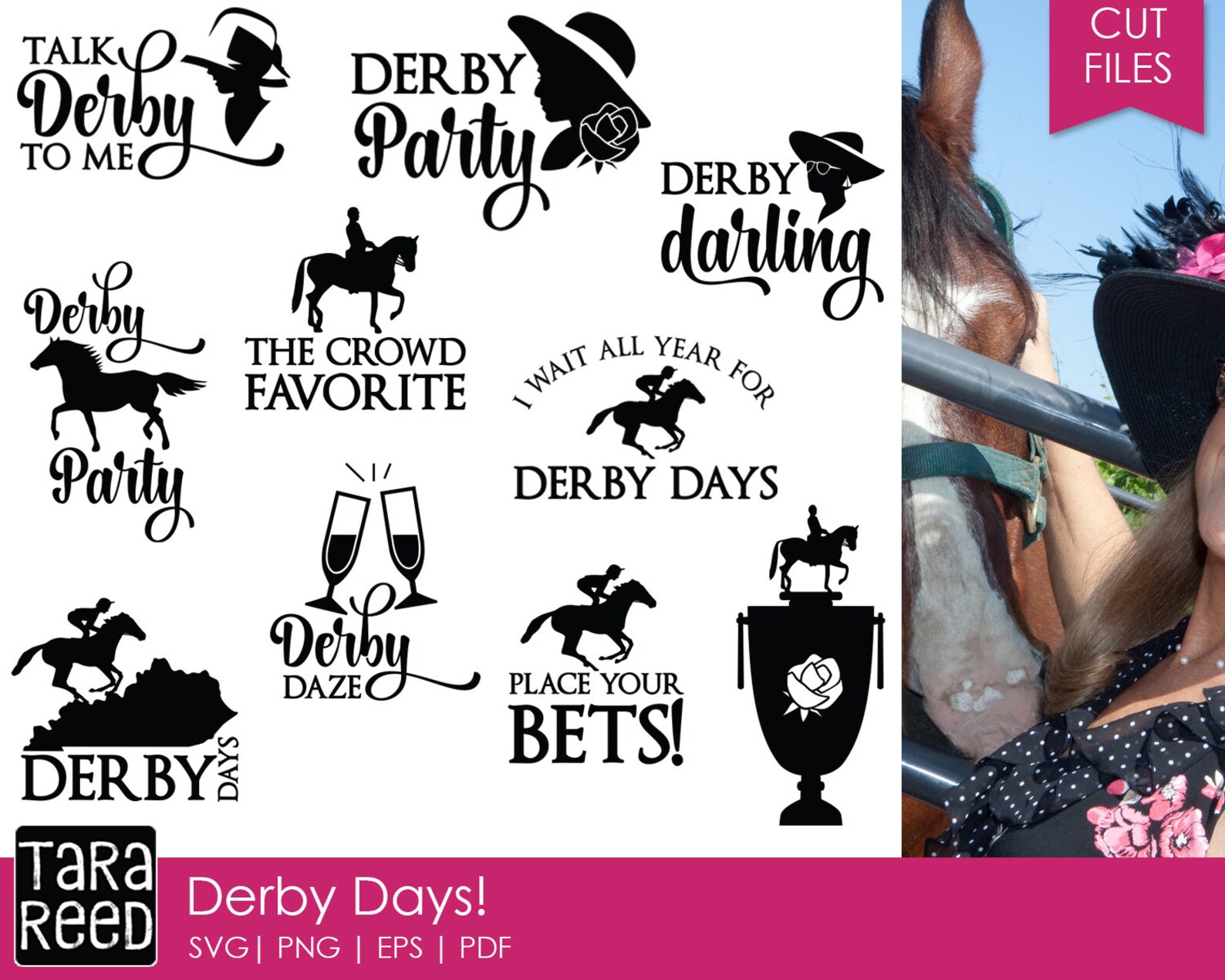 Derby Days Horse Race SVG and Cut Files for Crafters Etsy