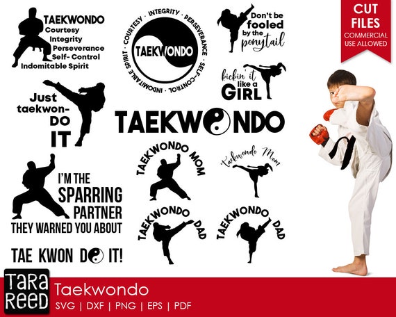 Taekwondo Svg And Cut Files For Crafters Etsy