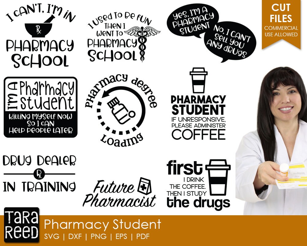 Download Pharmacy Student Pharmacy Svg And Cut Files For Crafters Etsy