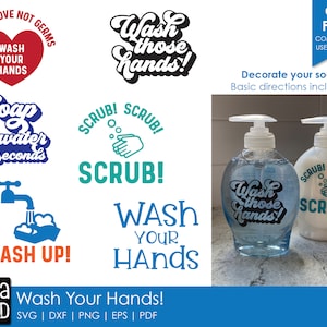 Wash Your Hands! - SVG and Cut Files for Crafters