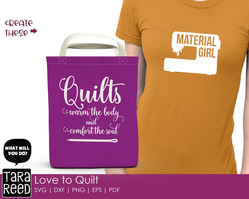 Download Love to Quilt Quilting SVG and Cut Files for Crafters | Etsy