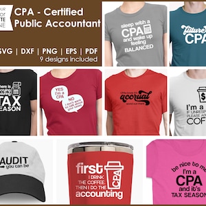 CPA - Certified Public Accountant SVG e file di taglio per artigiani