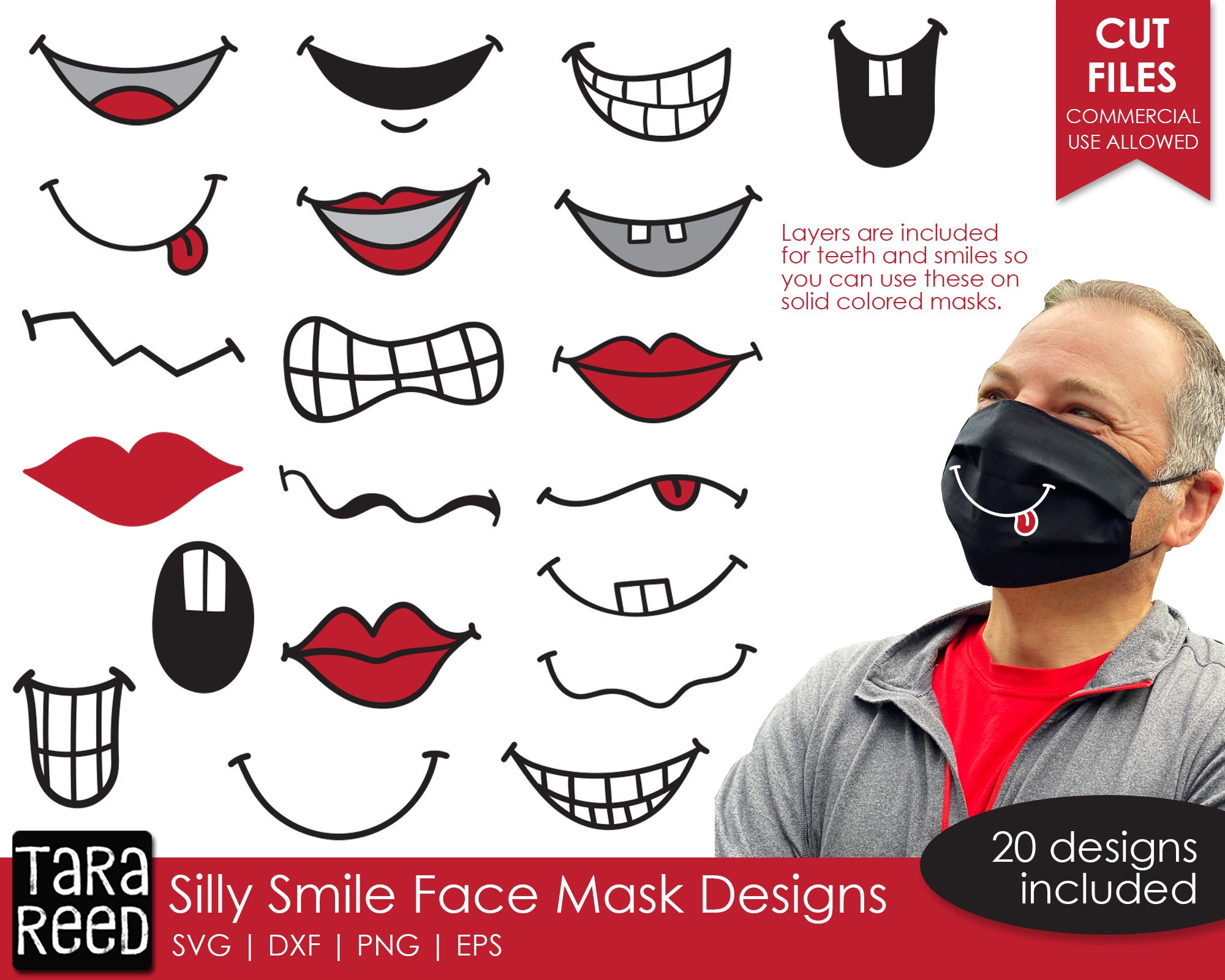 Face Mask Smiles Svg And Cut Files For Crafters Etsy