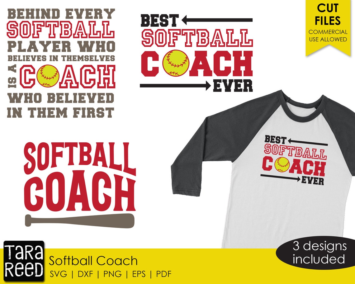 Softball Coach Softball SVG and Cut Files for Crafters Etsy