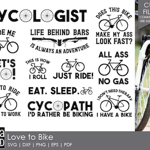 Love to Bike: fiets-SVG- en snijbestanden voor hobbyisten