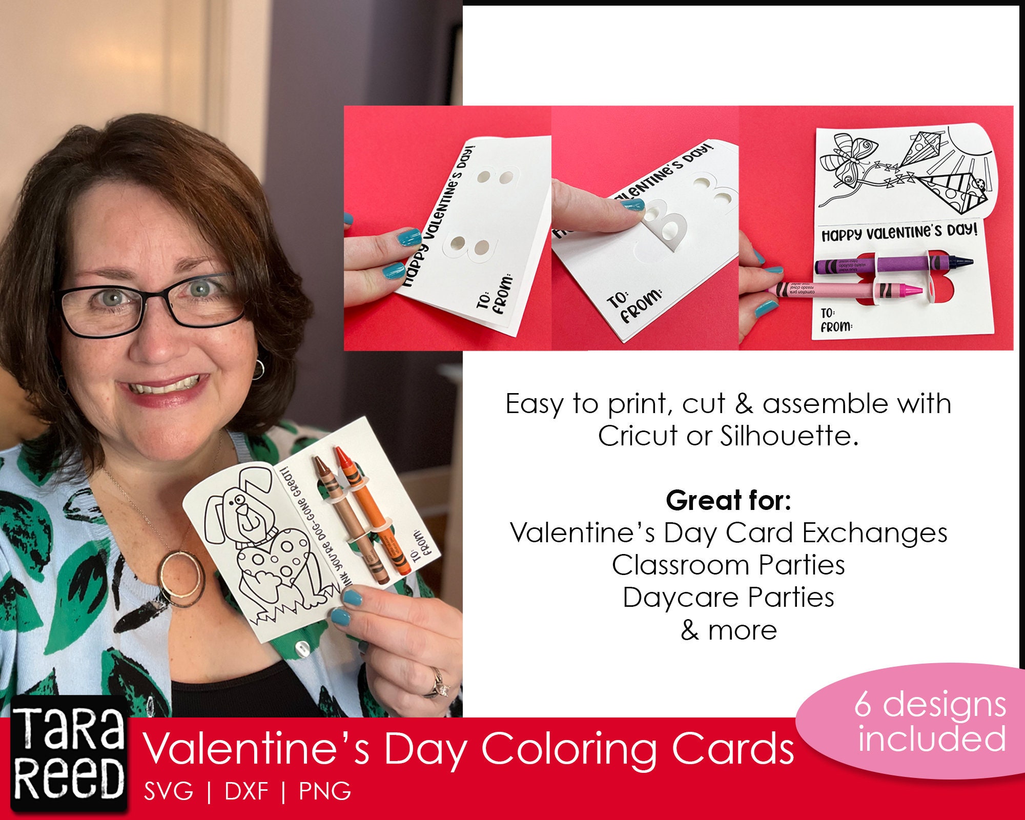 Printable Valentines Stickers (Cricut Print & Cut) ⋆ Extraordinary Chaos