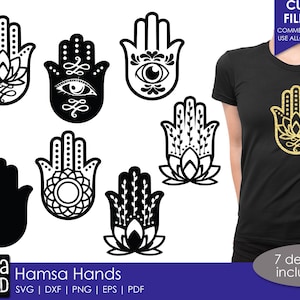 Hamsa Hands - SVG and Cut Files for Crafters