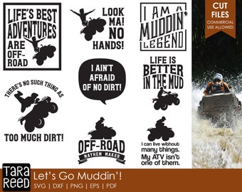Let's Go Muddin' - ATV SVG and Cut Files for Crafters