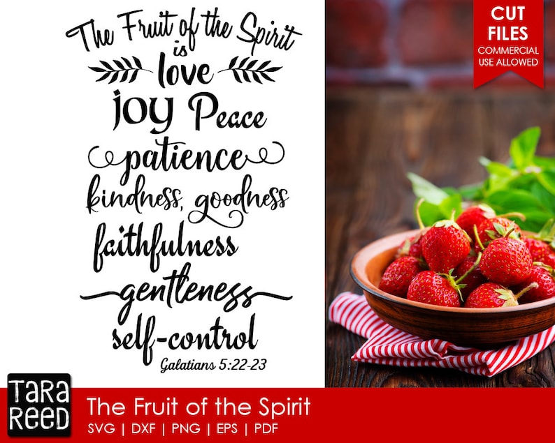 Download Fruit of the Spirit svg Bible Verse SVG and Cut Files for ...