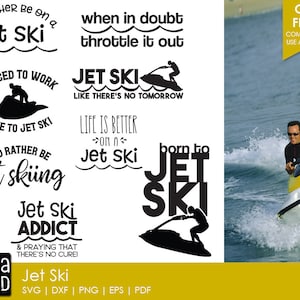 Jet Ski SVG and Cut Files for Crafters