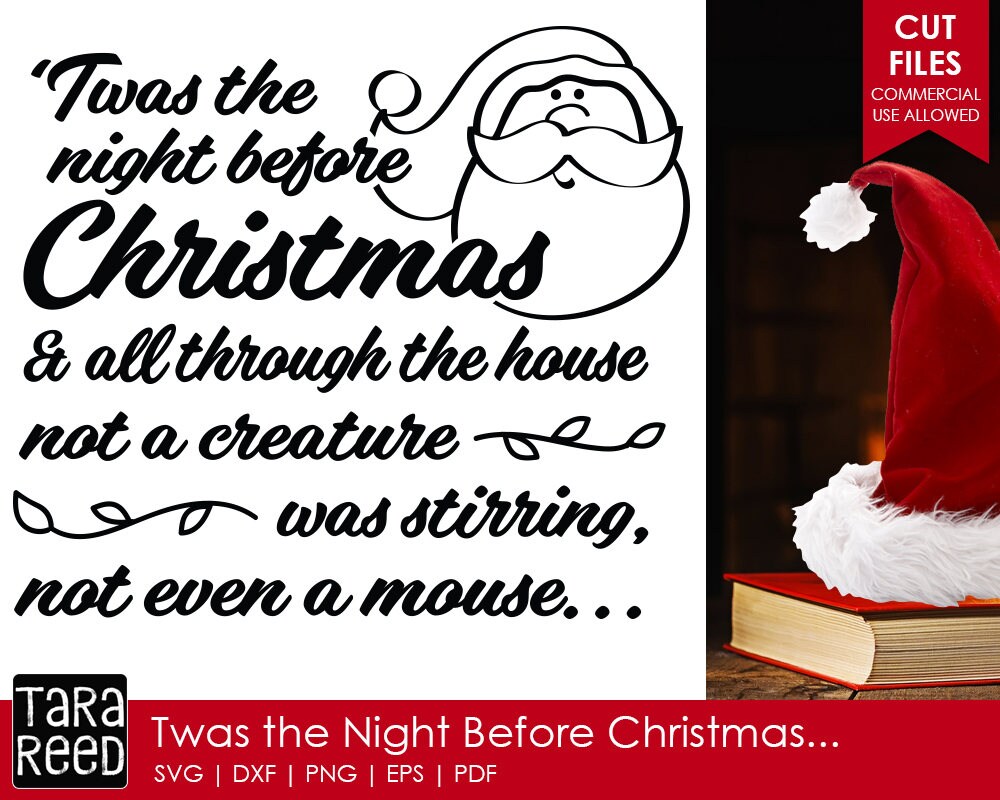 Download Free Twas The Night Before Christmas Christmas Svg And Cut Files Etsy SVG DXF Cut File