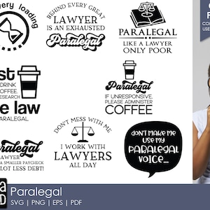 Paralegal SVG and Cut Files for Crafters