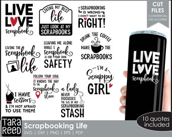 Scrapbooking Quotes for Crafters | Scrapbooking Shirts | Scrapbook SVG files for Cricut