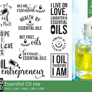 Essential Oil SVG and Cut Files for Crafters