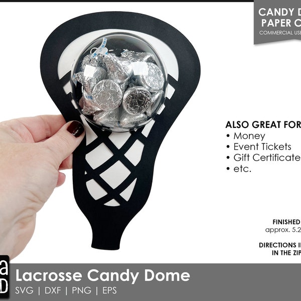 Lacrosse Candy Dome SVG - Coach Gift, Party Favor (Digital File)