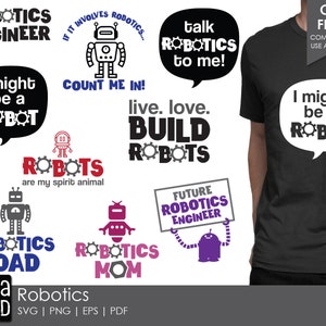 Robotics - SVG and Cut Files for Crafters