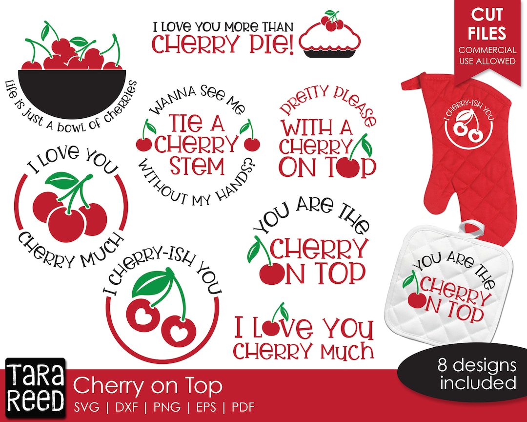Cherry on Top - Cherries SVG and Cut Files for Crafters - Etsy Canada