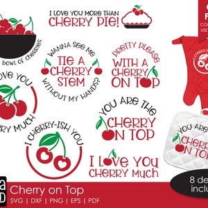 Cherry on Top - cherries SVG and Cut Files for Crafters