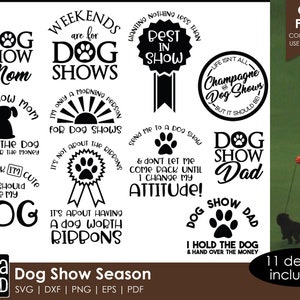 Temporada de exposição de cães - SVG de cães e arquivos de corte para artesãos
