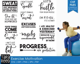 Exercise Motivation svg / exercise svg / fitness svg / funny fitness svg / workout svg / svg files / svg for cricut / svg for silhouette