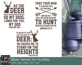 Bible Verses for Hunters - Hunting SVG and Cut Files for Crafter