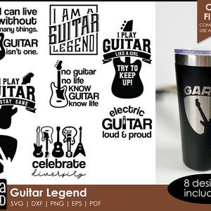 Guitar Legend - gitaar-SVG- en snijbestanden voor knutselaars