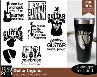 Guitar Legend - Guitar SVG and Cut Files for Crafters