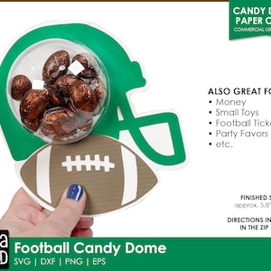 Football SVG | Candy Dome SVG | Football Party Favor