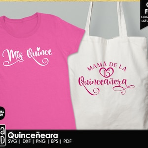 make Quinceanera shirts and tote bags with Cricut