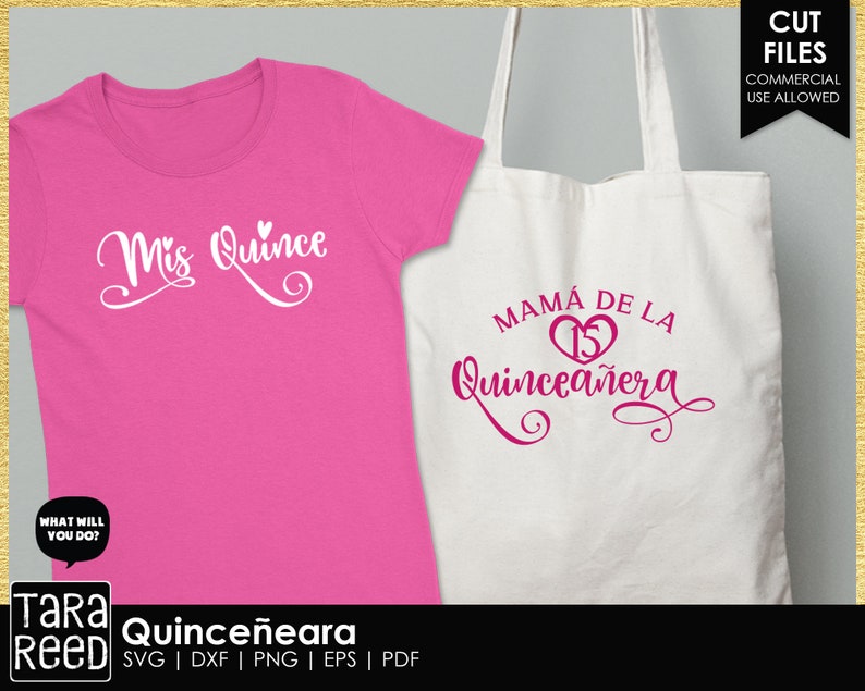 make Quinceanera shirts and tote bags with Cricut