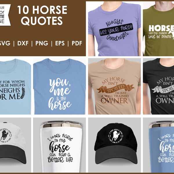 Paarden zijn mijn favoriete soort mensen - SVG- en snijbestanden voor paarden voor hobbyisten