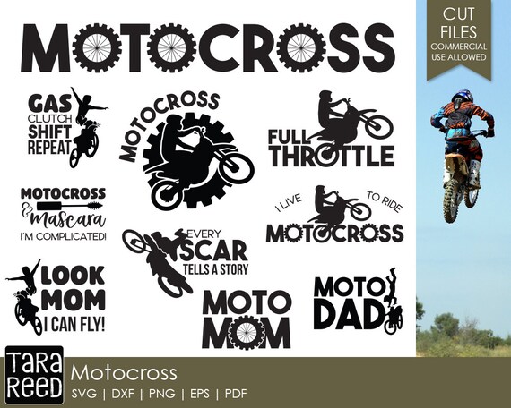 Download Motocross SVG and Cut Files for Crafters | Etsy