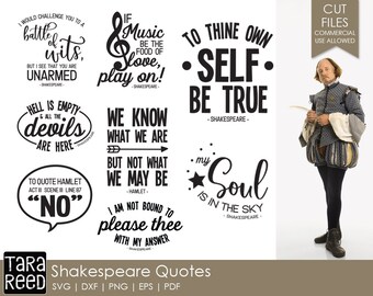 Shakespeare Quote - SVG and Cut Files for Crafters