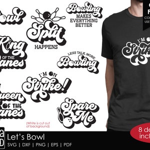 Bowling SVG and Cut Files for Crafters