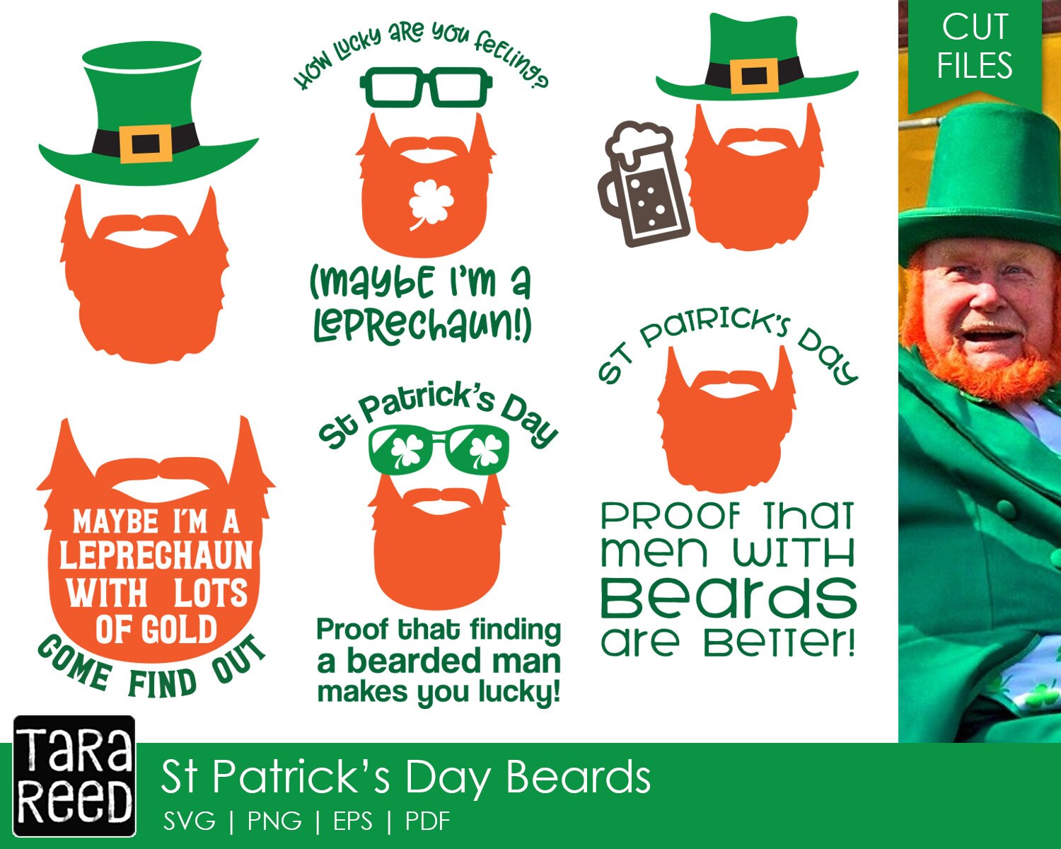 st patricks day beard painting