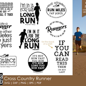 Corredor de cross country: archivos SVG y de corte para manualidades