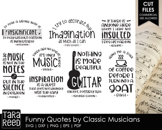 Funny Quotes by Classic Musicians Music SVG and Cut Files - Etsy Funny Quotes by Classic Musicians Music SVG and Cut Files - Etsy