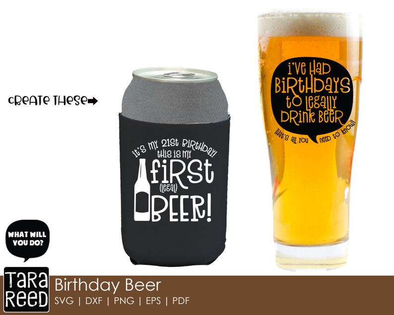 Birthday Beer Birthday SVG and Cut Files for Crafters | Etsy