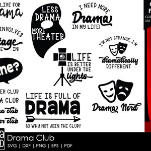 Club de teatro: archivos SVG y de corte de teatro para artesanos