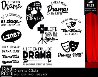 Drama Club - Drama SVG and Cut Files for Crafters