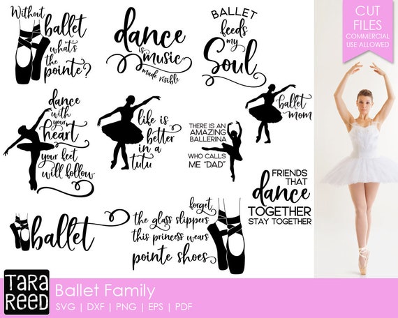 Download Ballet SVG and Cut Files for Crafters | Etsy
