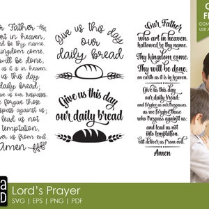 The Lord&#39;s Prayer - Bible Verse SVG and Cut Files for Crafters