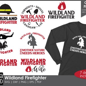 Wildland Firefighter SVG and Cut Files for Crafters