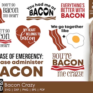 Bacon SVG and Cut Files for Crafters