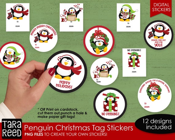 Penguin Punch Christmas Gift Tags