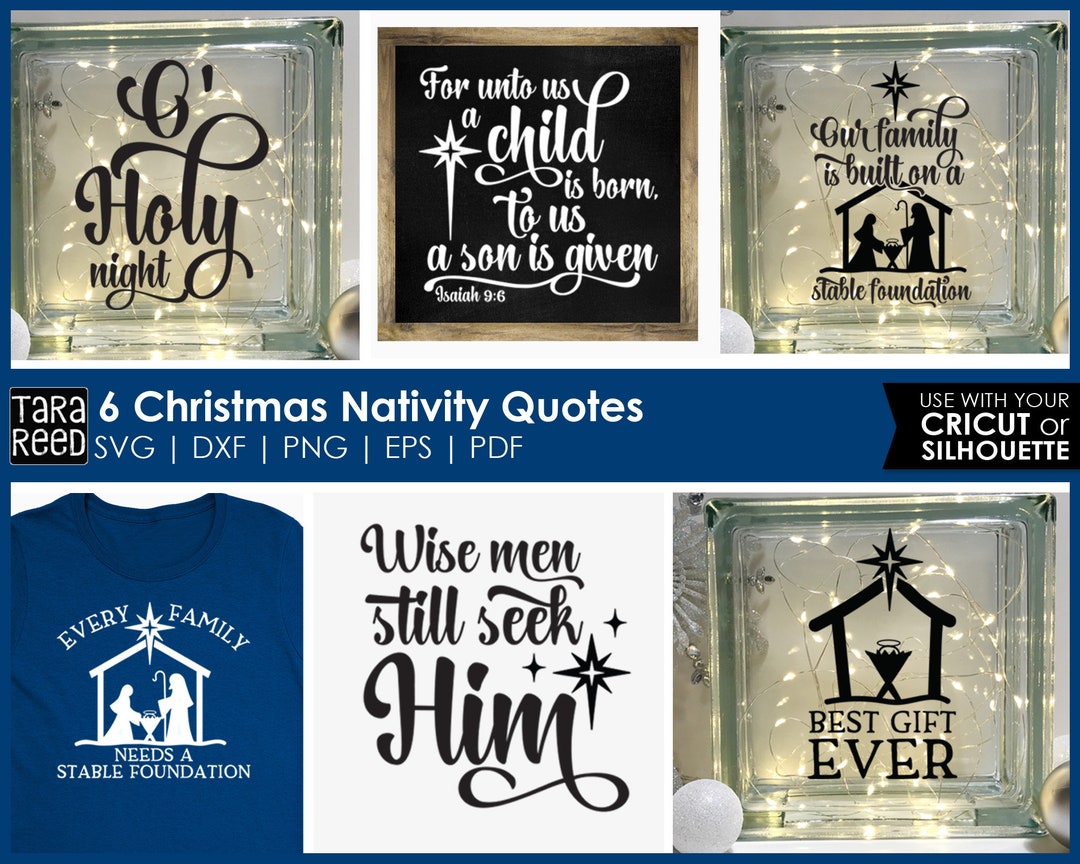 Christmas Nativity SVG and Cut Files for Crafters - Etsy