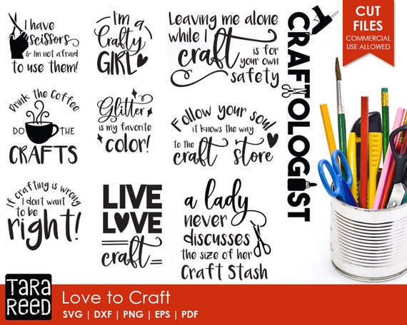Download Love to Craft Crafting SVG and Cut Files for Crafters | Etsy