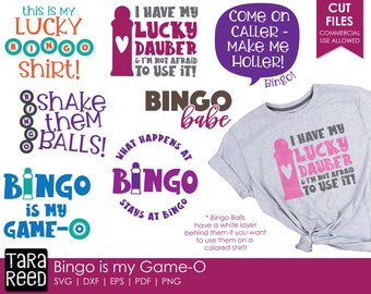Bingo is my Game-O - Bingo SVG and Cut Files for Crafters